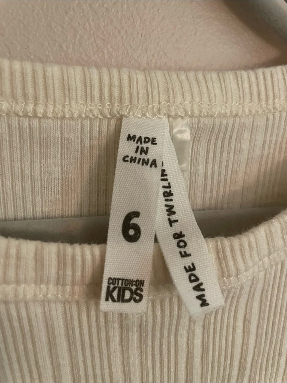 Cotton On Kids Girls Cream Long-Sleeve Tulle Dress ‘made for twirling’!